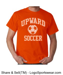 mpc upward soccer t-shirt with number (orange) Design Zoom